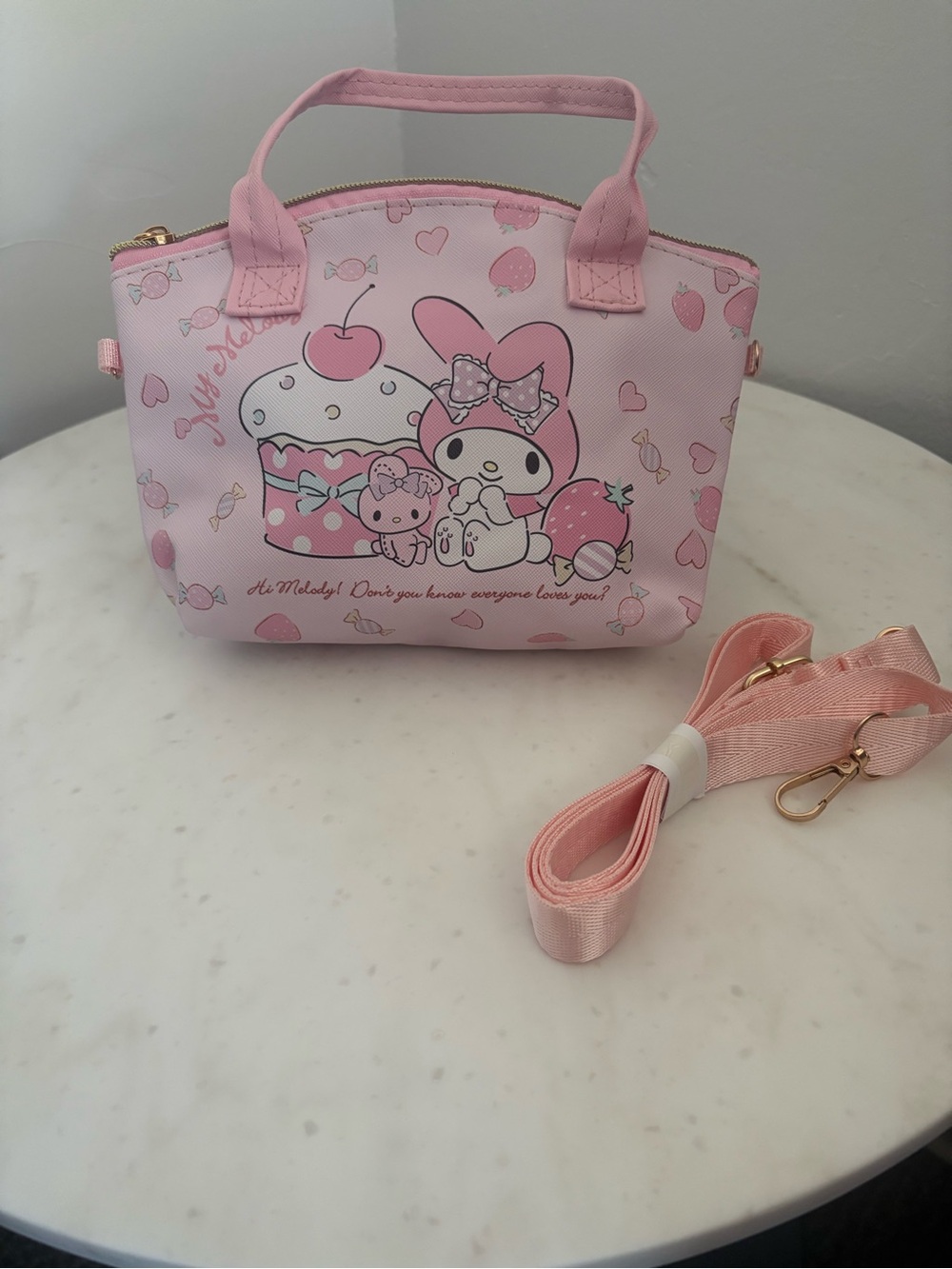 MyMelody Light Pink Mini Crossbody Bag